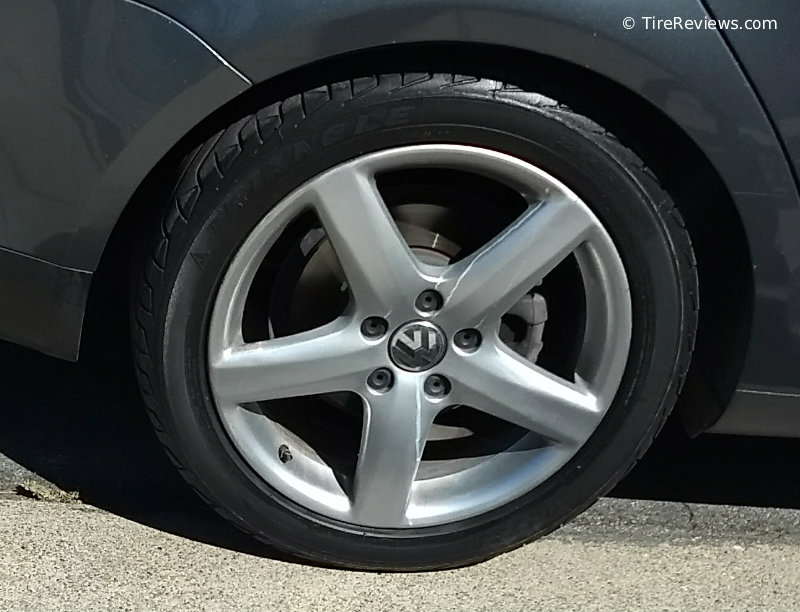Triangle tire on a Volkswagen Passat